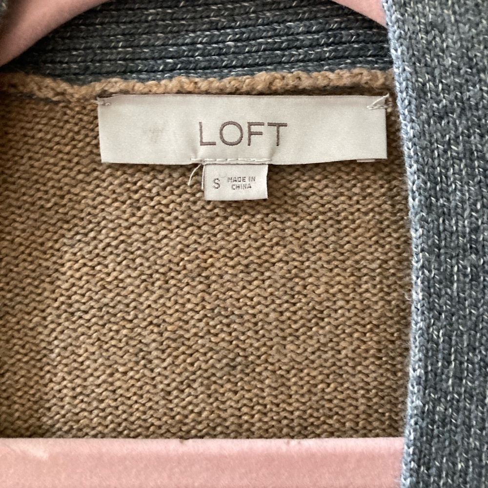 LOFT Long Cardigan with Tie Belt Size Small - Picture 6 of 8